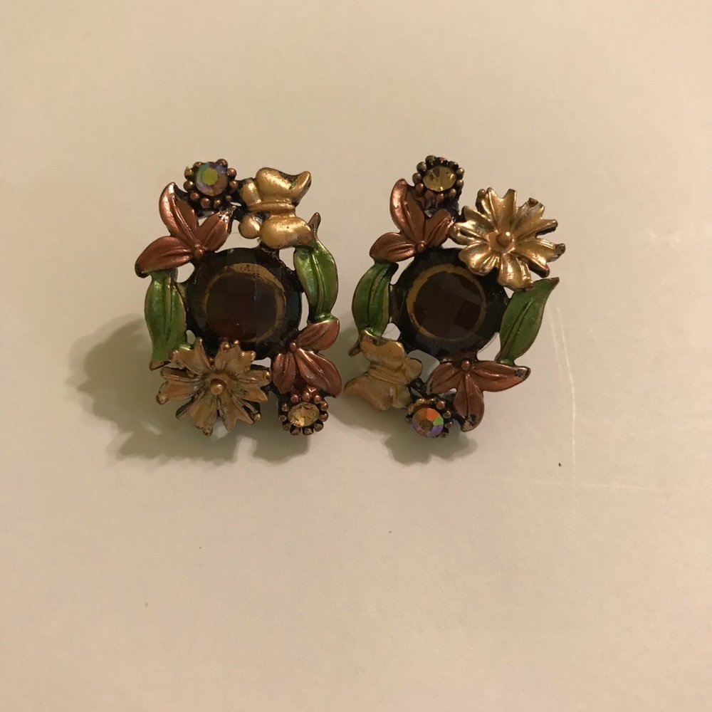 Multicolor Floral Earrings